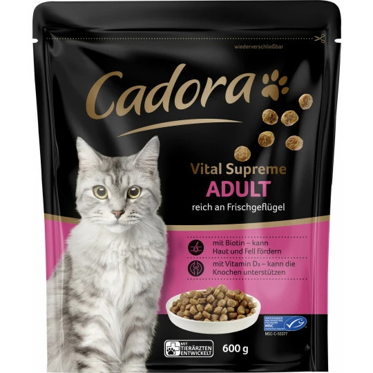 Cadora Vital Supreme Adult Reich An Frischgeflügel 600G 1 Cadora Vital Supreme Adult Reich An Frischgeflügel 600G