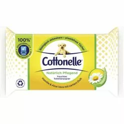 Cottonelle Feuchtes Toilettenpapier Natürlich Pflegend Kamille & Aloe Vera 42ST