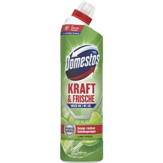 Domestos WC Gel Kraft & Frische Lime Fresh 750ML 1 Domestos WC Gel Kraft & Frische Lime Fresh 750ML