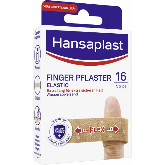 HANSAPLAST Elastic Fingerstrips 16ST 1 HANSAPLAST Elastic Fingerstrips 16ST
