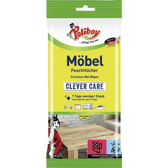 Poliboy Möbel Feuchttücher 24ST 1 Poliboy Möbel Feuchttücher 24ST