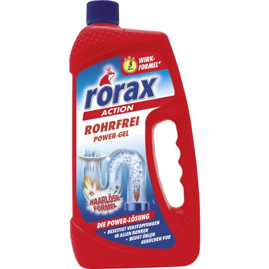 Rorax Rohrfrei Power Gel Rohrreiniger 1L 1 Rorax Rohrfrei Power Gel Rohrreiniger 1L