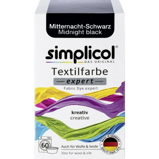Simplicol Textilfarbe Expert Mitternacht-schwarz 150G 1 Simplicol Textilfarbe Expert Mitternacht-schwarz 150G